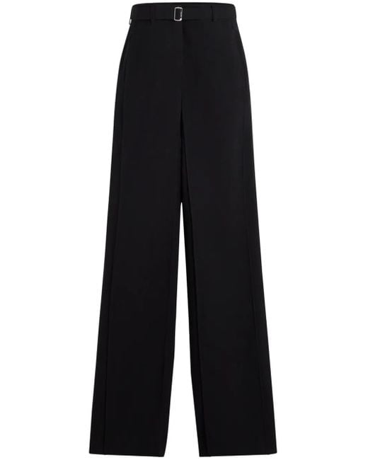 Pantalones Con Cinturón Lanvin de color Blue