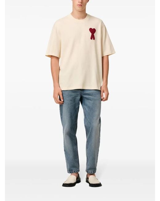 AMI White Patch T-Shirt for men