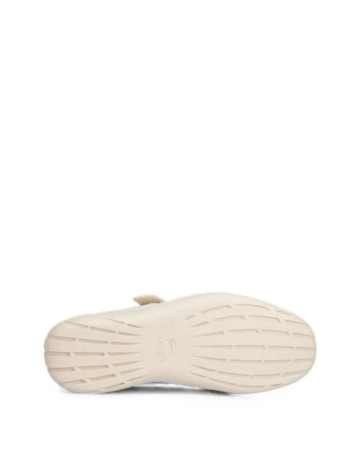 Lacoste White Baskets Basses Mystere À Attache Scratch