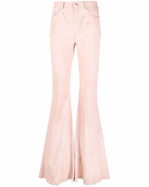 Sportmax Pink Flared Bootcut Jeans
