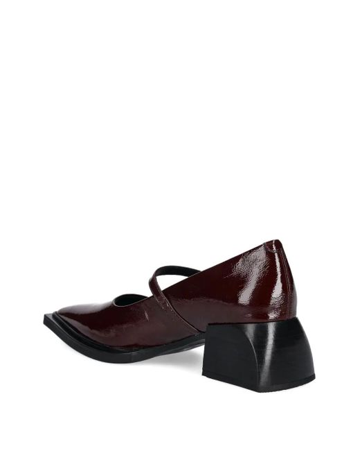 Vagabond 55 Mm Lakleren Pumps Met Gesp in het Brown