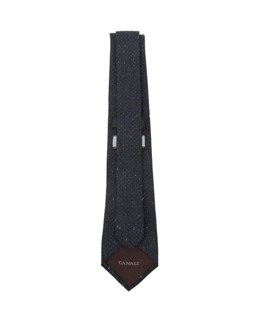 Canali Blue Patterned Tie for men
