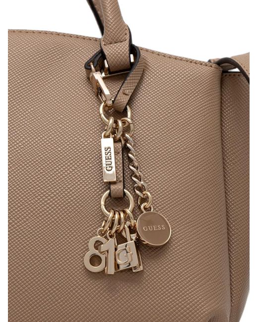 Guess Natural Gilda Charm-Detail Tote Bag
