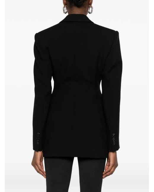 Wardrobe NYC Black Contour Double-Breasted Blazer