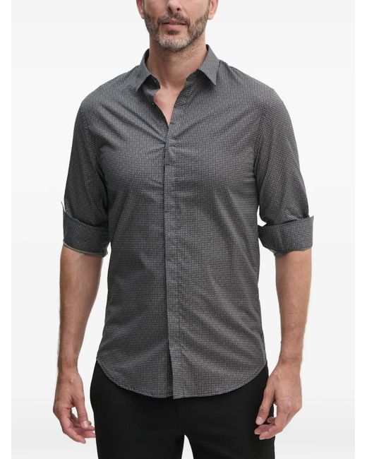 ARMANI EXCHANGE Gray Patterned Shirt for men