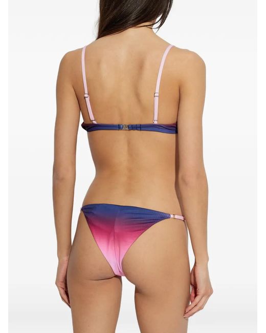 Casablanca Purple Gradient-Effect Bikini Bottom