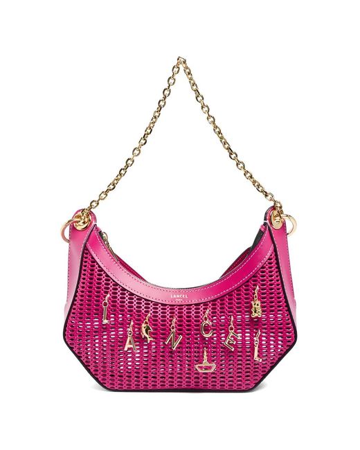 Lancel Pink Zip-Fastening Shoulder Bag