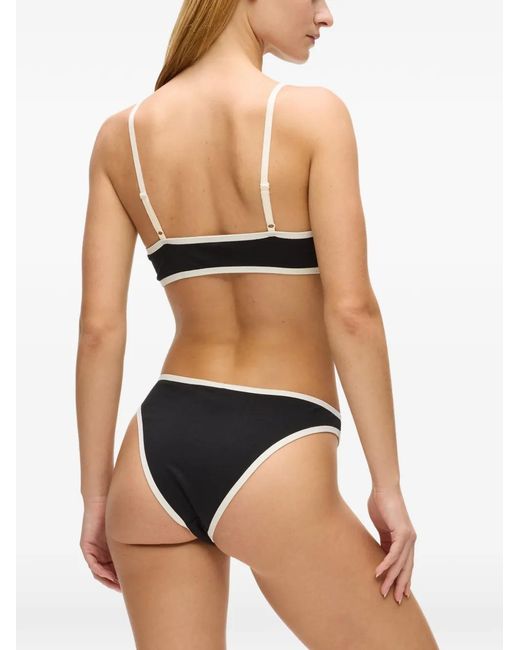 Karl Lagerfeld Black Logo-Embroidery Brief