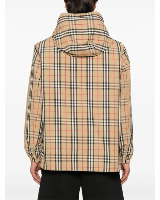 Burberry Natural Veste Réversible À Motif Vintage Check for men