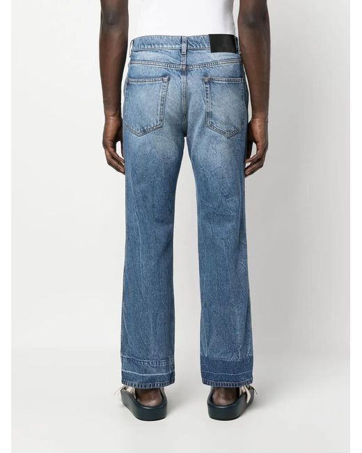 MSGM Blue Classic Five Pockets Trousers for men