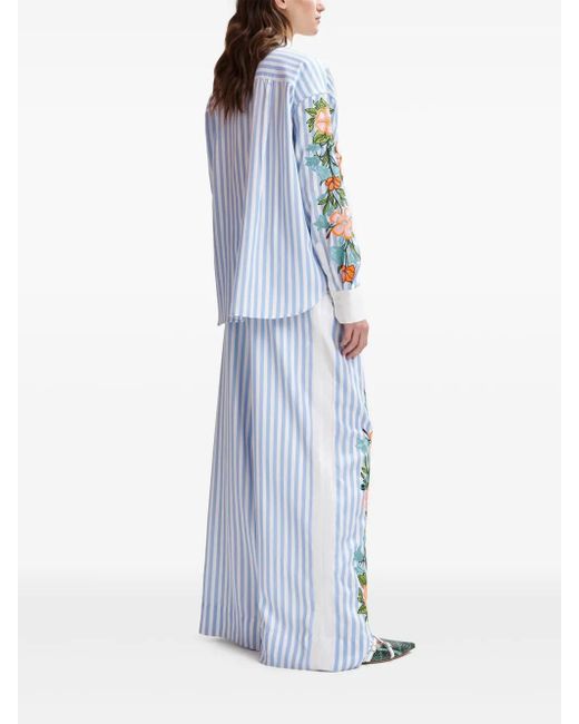 Essentiel Antwerp Hevon2 Broek Met Wijde Pijpen in het White