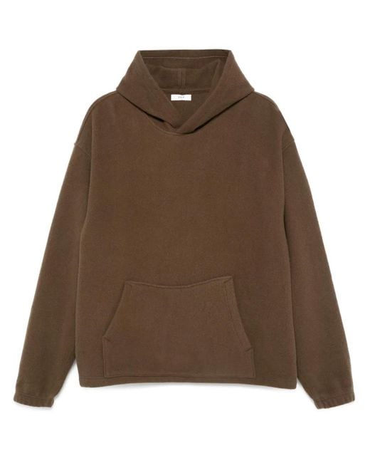 Rier Brown Fleece Hoodie for men