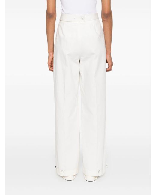 Pantalon à coupe droite Jil Sander en coloris White