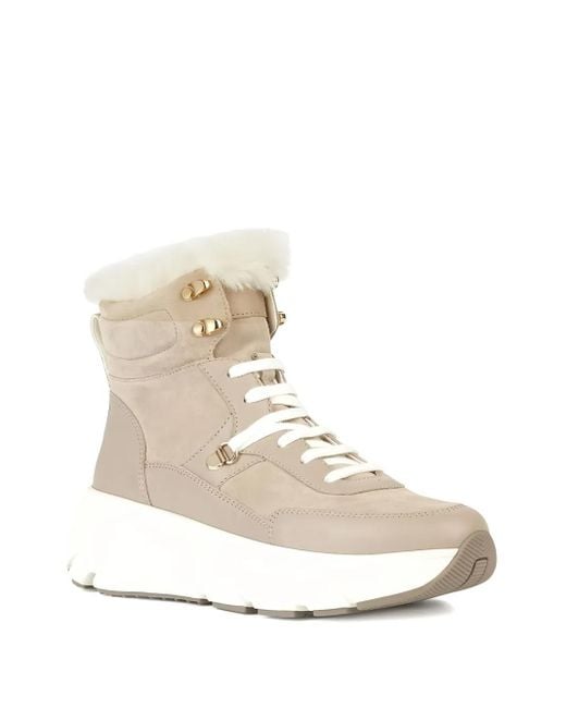 Geox Natural Lace-Up Boots
