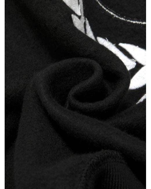 Aape By A Bathing Ape Black Logo-Appliqué Hoodie for men