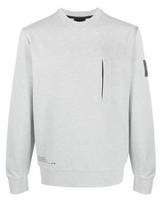 North Sails Gray Melange Crew-Neck Sweatshirt for men