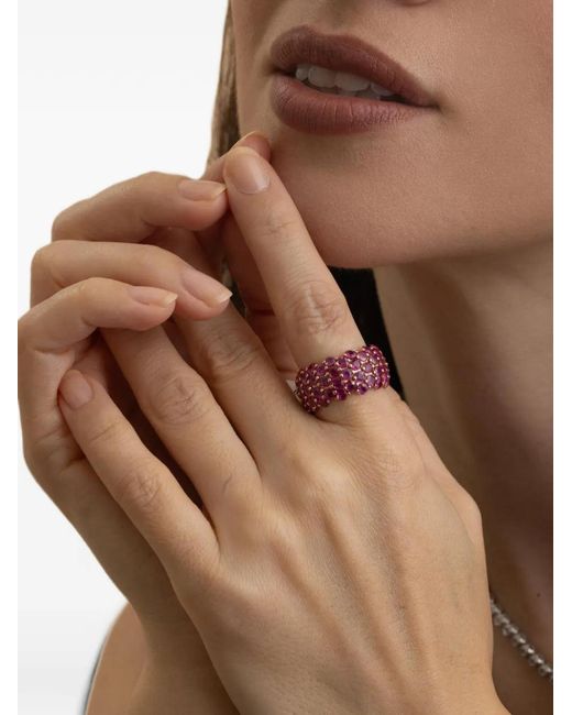 Andreoli Pink Sapphire Stretch Ring