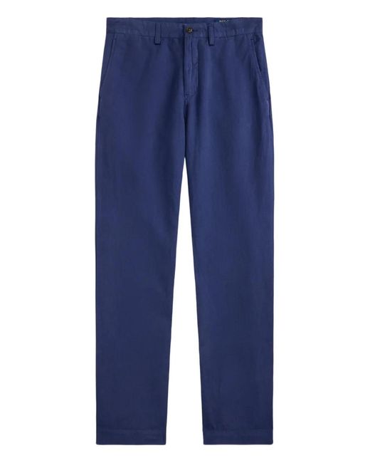 Polo Ralph Lauren Blue Bedford Classic Fit Trousers for men