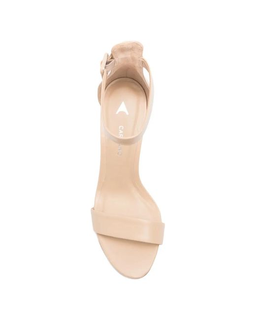 Carrano White Buckle-Strap Sandals