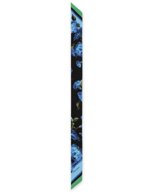 Dolce & Gabbana Sjaal Met Bloemenprint in het Blue