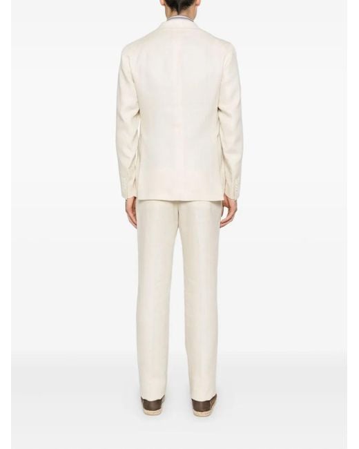 Tagliatore Natural Linen Two-Button Suit for men