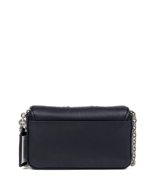 Maison Margiela Blue Glam Slam Quilted Chain Shoulder Bag