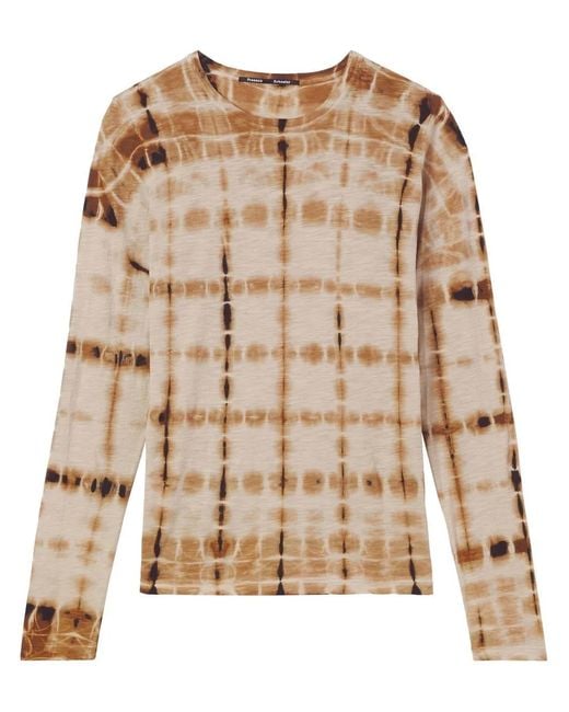 Proenza Schouler Natural Tie-Dye Print T-Shirt