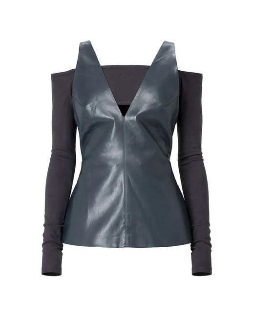 Nanushka Blue Layered Top