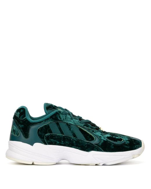 adidas Yung-1 Velvet Low-top Sneakers in Green for Men | Lyst