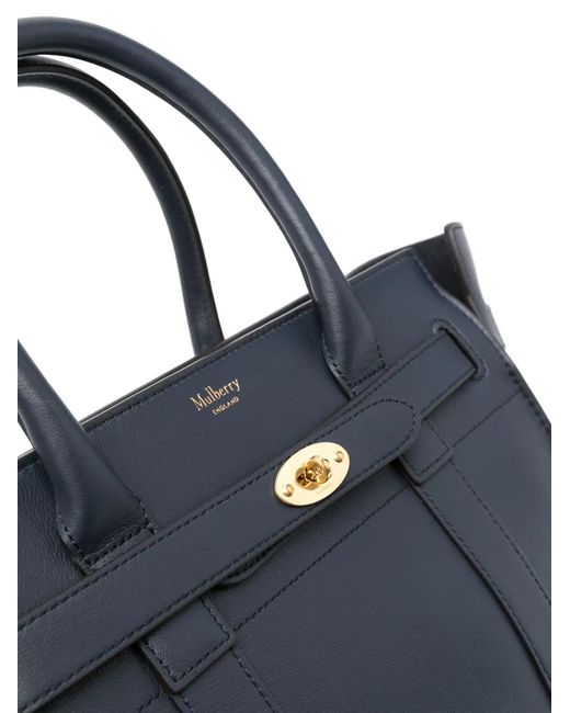 Mulberry Blue Small Bayswater Tote Bag