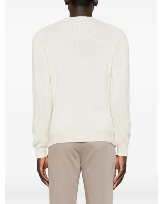 Tagliatore Natural Nobhil Long-Sleeve Ribbed-Trim Sweater for men