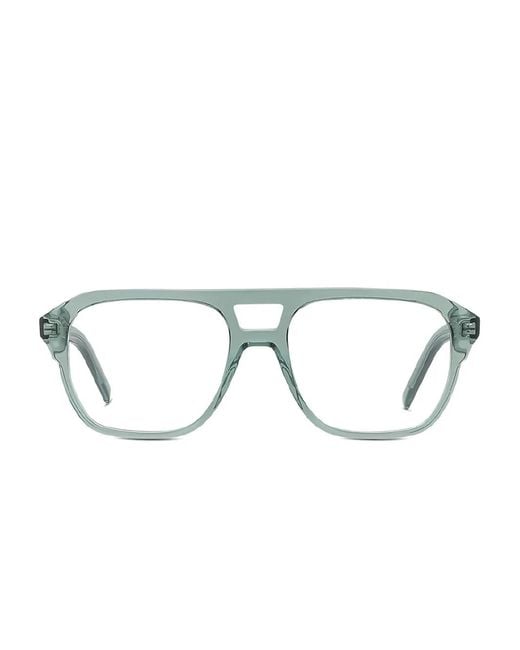 Givenchy Green Square-Frame Glasses