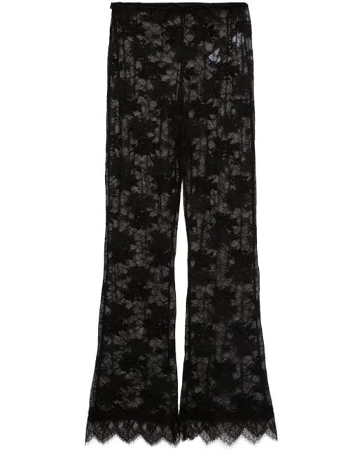 Oseree レース パンツ Black