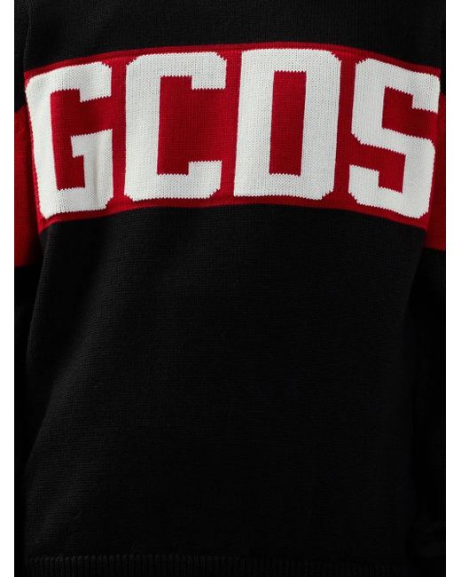 Gcds Black Logo-Embellishment Sweatshirt for men