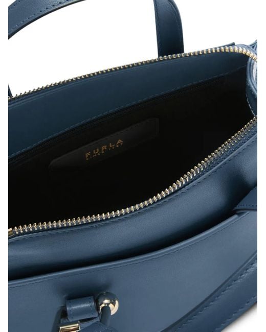 Furla Blue Kleine Nuvola Boston Handtasche