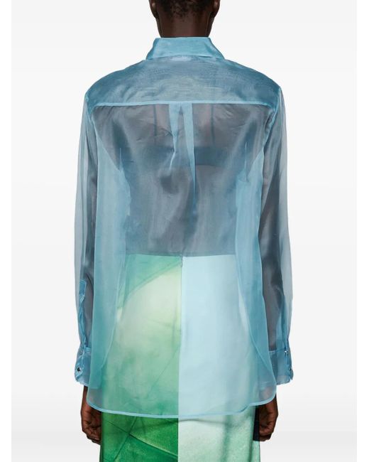 Camicia di David Koma in Blue