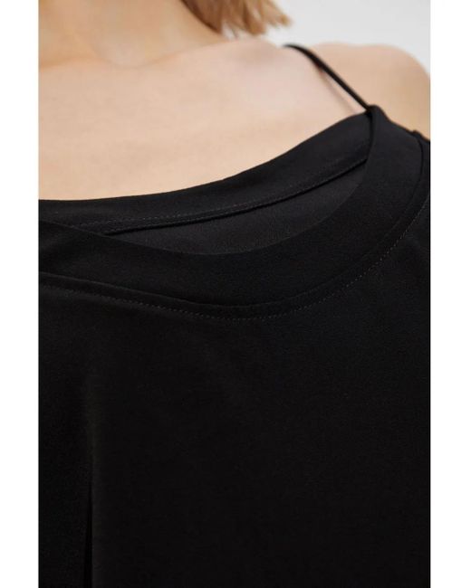 Balmain レイヤード トップ Black