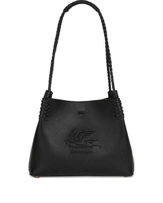 Etro Black Small Libra Tote Bag