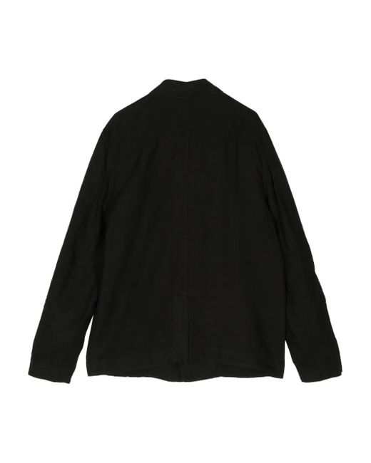 Transit Black Off-Centre Fastening Blazer for men
