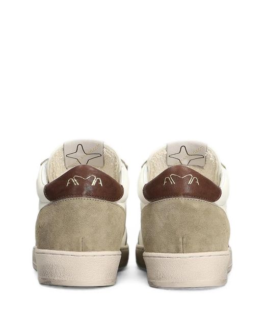 AMA BRAND Natural Star-Patch Panelled Sneakers for men