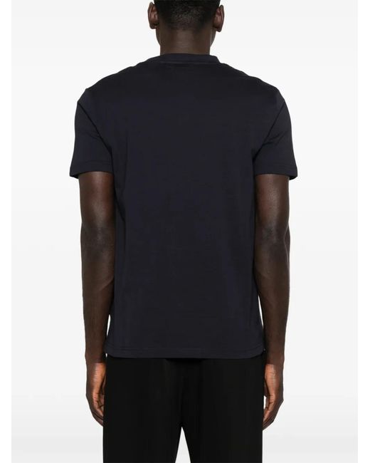 John Richmond Blue Logo-Detail T-Shirt for men