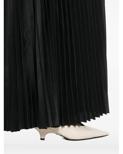 Joseph Black Irregular Pleats Dress