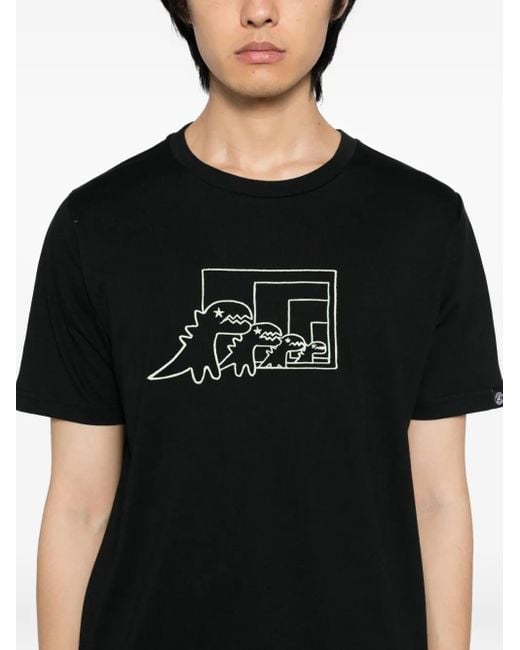 メンズ SPORT b. by agnès b. ロゴ Tシャツ Black