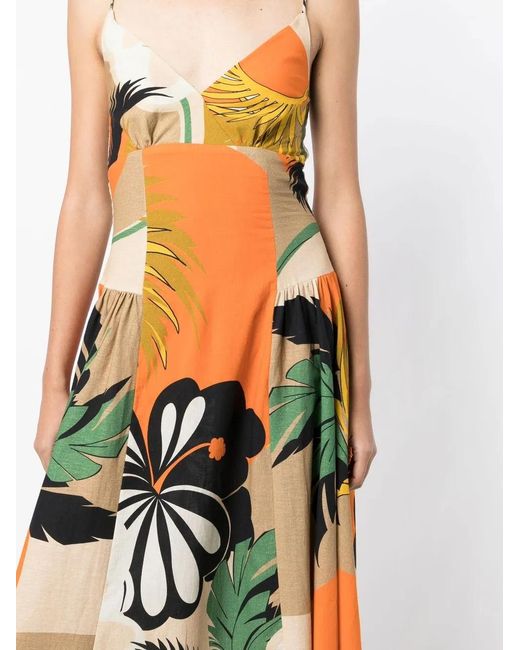 Bambah Multicolor Amazonia Mix-Print Sleeveless Dress