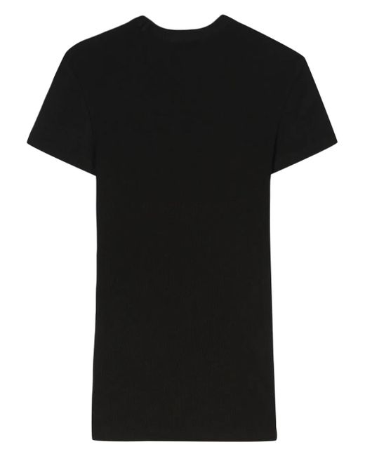 Lacoste Black Appliqué-Logo Cotton T-Shirt