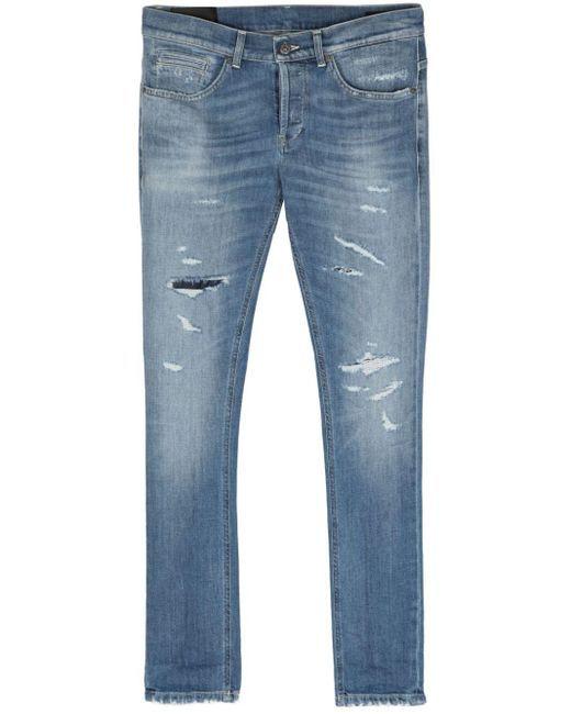 Dondup Blue George Mid-rise Skinny Jeans for men
