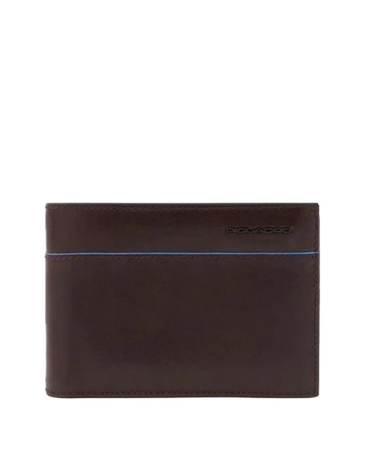 Piquadro Brown Logo-Lettering Wallet