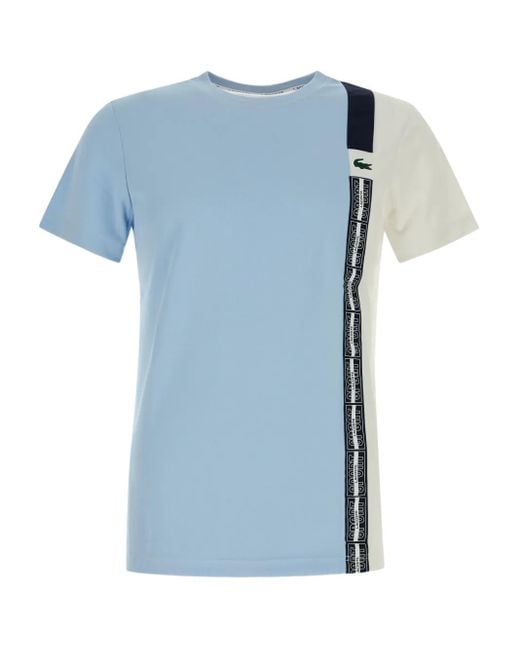 Lacoste Blue Colour-Block T-Shirt for men