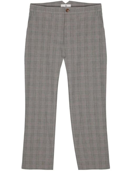 Pantalon Court À Motif Prince De Galles Vivienne Westwood pour homme en coloris Gray