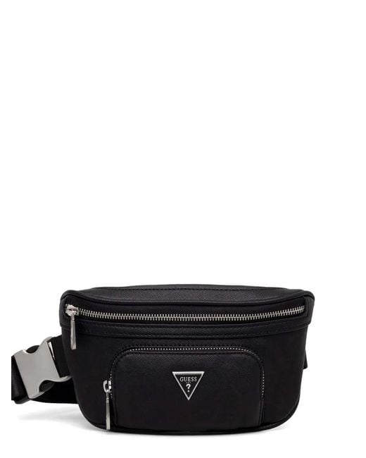 Marsupio Con Zip di Guess in Black da Uomo